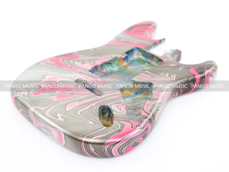 One-of-a-Kind Hand-Swirled ST Style Electric Guitar Body (HST-001)
