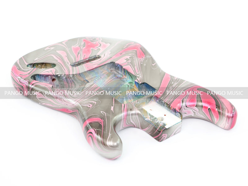One-of-a-Kind Hand-Swirled ST Style Electric Guitar Body (HST-001)