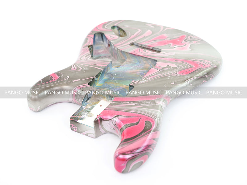 One-of-a-Kind Hand-Swirled ST Style Electric Guitar Body (HST-001)