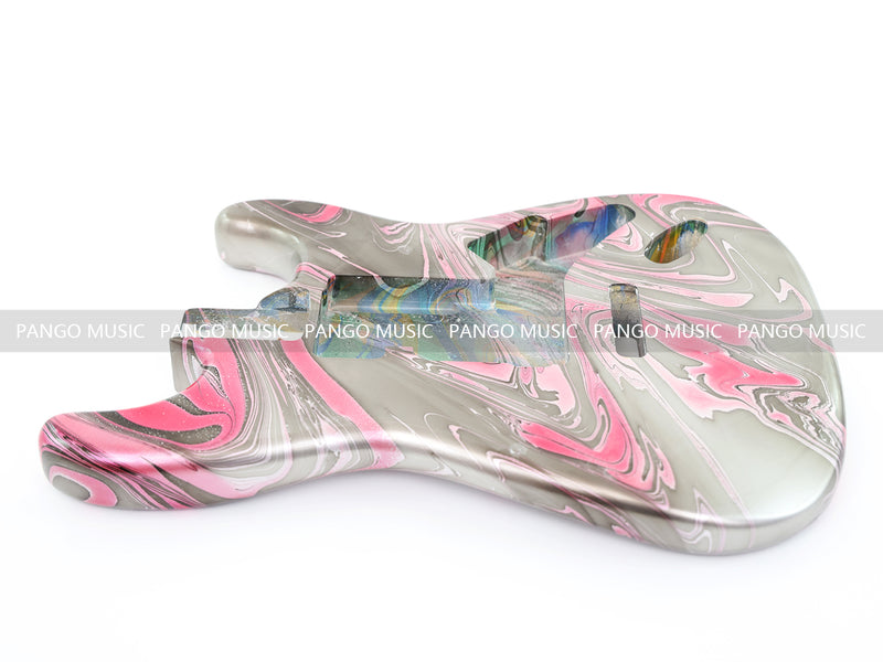 One-of-a-Kind Hand-Swirled ST Style Electric Guitar Body (HST-001)