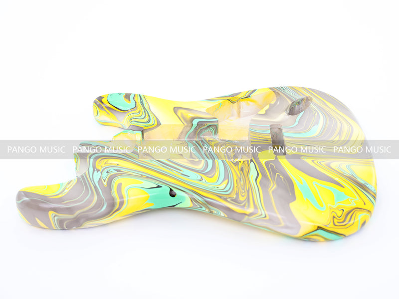 One-of-a-Kind Hand-Swirled ST Style Electric Guitar Body (HST-002)