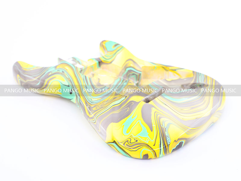 One-of-a-Kind Hand-Swirled ST Style Electric Guitar Body (HST-002)