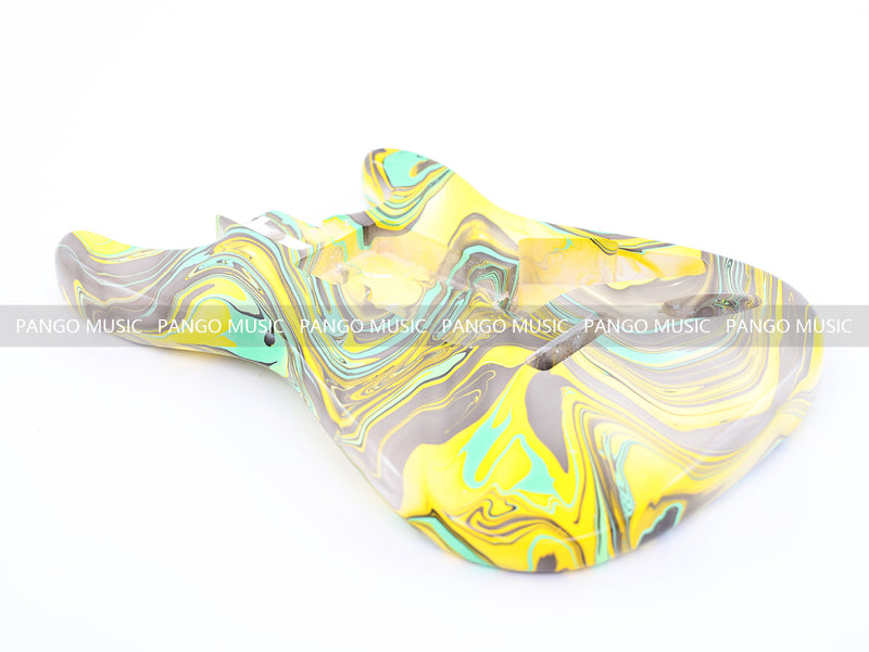 One-of-a-Kind Hand-Swirled ST Style Electric Guitar Body (HST-002)