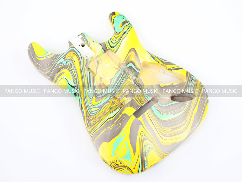 One-of-a-Kind Hand-Swirled ST Style Electric Guitar Body (HST-002)
