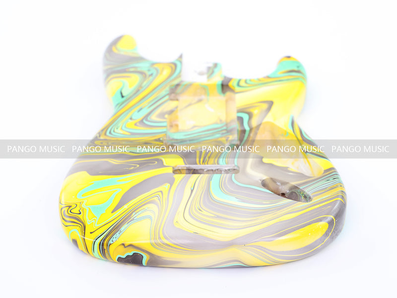 One-of-a-Kind Hand-Swirled ST Style Electric Guitar Body (HST-002)
