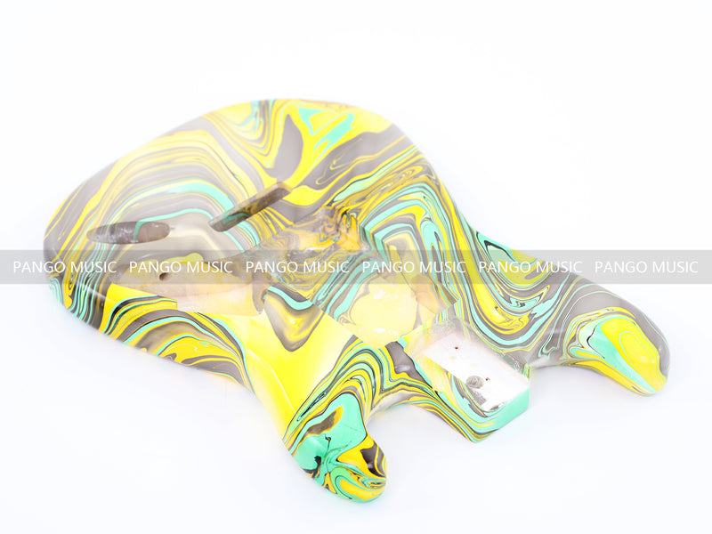 One-of-a-Kind Hand-Swirled ST Style Electric Guitar Body (HST-002)