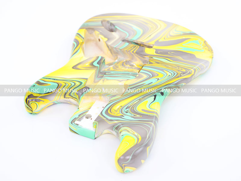 One-of-a-Kind Hand-Swirled ST Style Electric Guitar Body (HST-002)