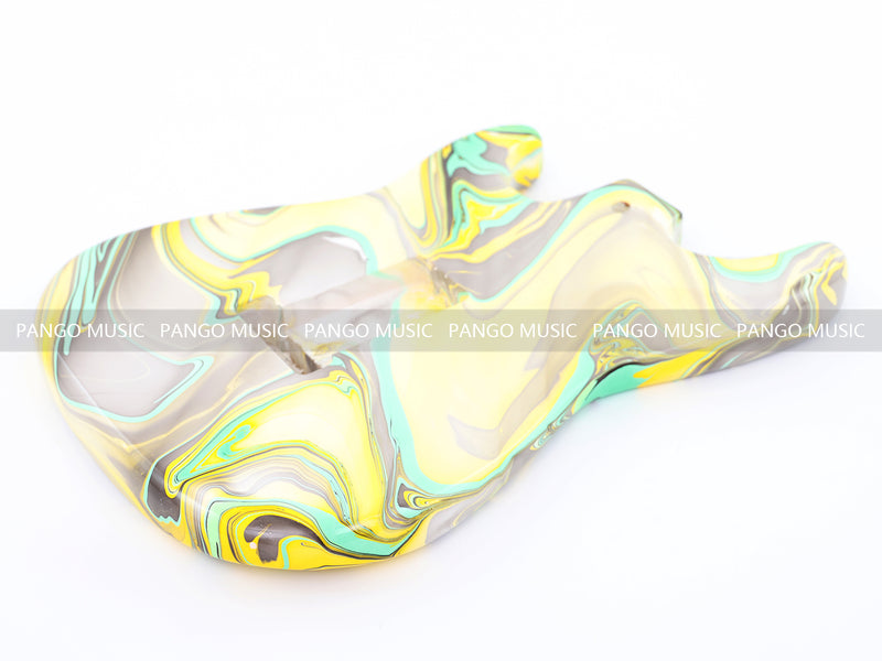 One-of-a-Kind Hand-Swirled ST Style Electric Guitar Body (HST-002)