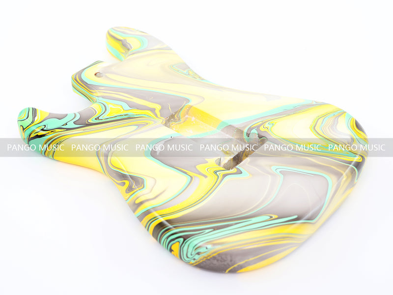 One-of-a-Kind Hand-Swirled ST Style Electric Guitar Body (HST-002)