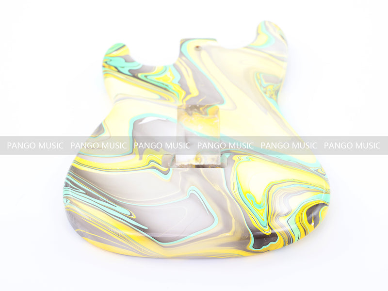 One-of-a-Kind Hand-Swirled ST Style Electric Guitar Body (HST-002)
