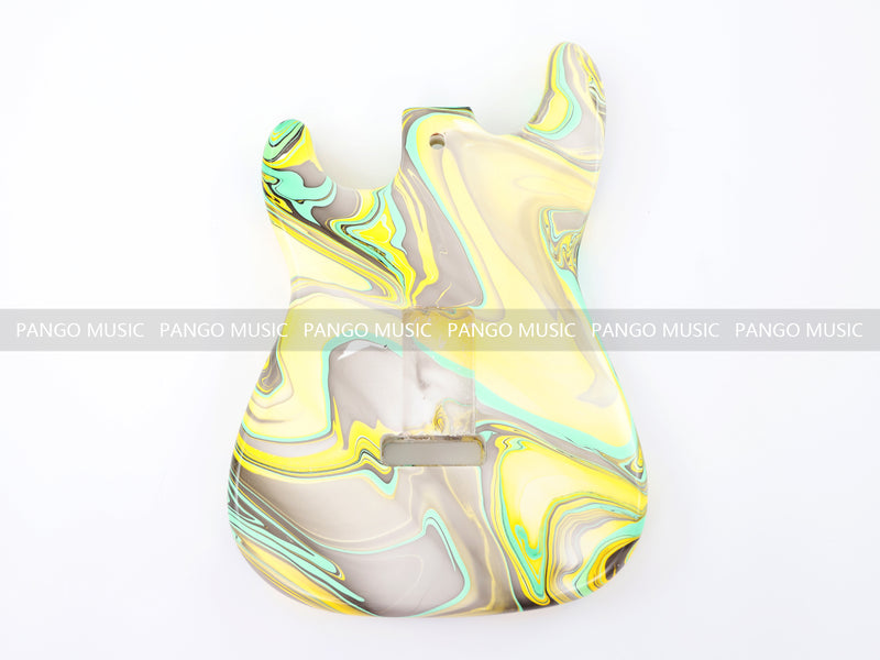 One-of-a-Kind Hand-Swirled ST Style Electric Guitar Body (HST-002)