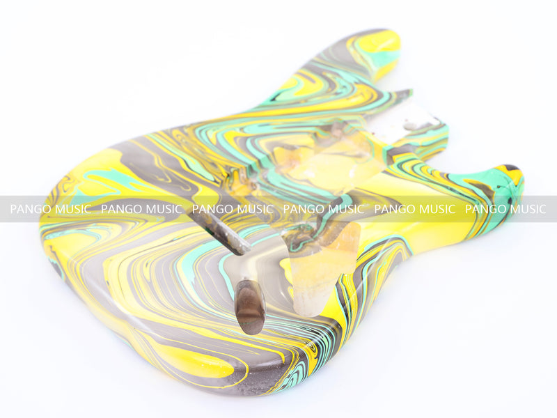 One-of-a-Kind Hand-Swirled ST Style Electric Guitar Body (HST-002)