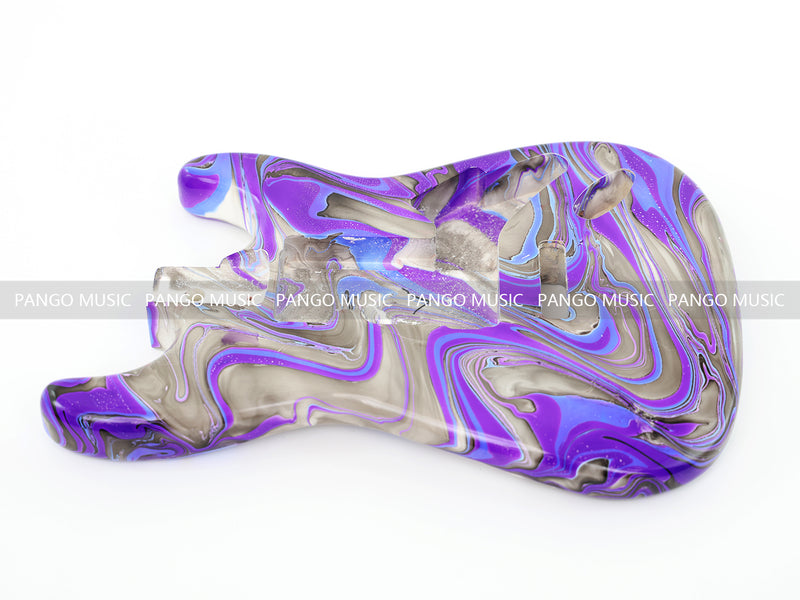 One-of-a-Kind Hand-Swirled ST Style Electric Guitar Body (HST-003)