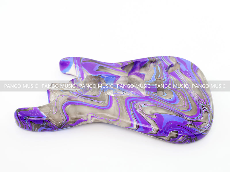 One-of-a-Kind Hand-Swirled ST Style Electric Guitar Body (HST-003)