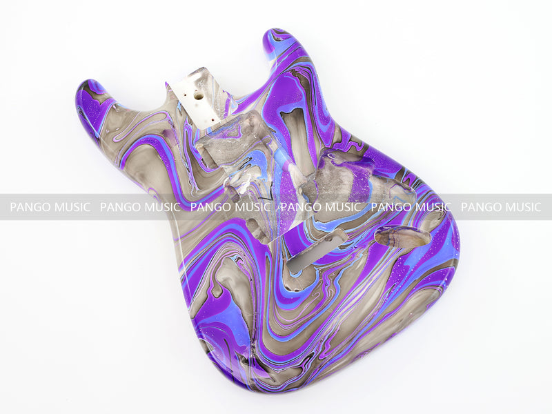 One-of-a-Kind Hand-Swirled ST Style Electric Guitar Body (HST-003)