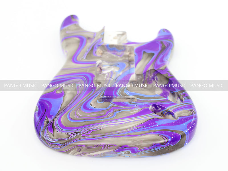 One-of-a-Kind Hand-Swirled ST Style Electric Guitar Body (HST-003)