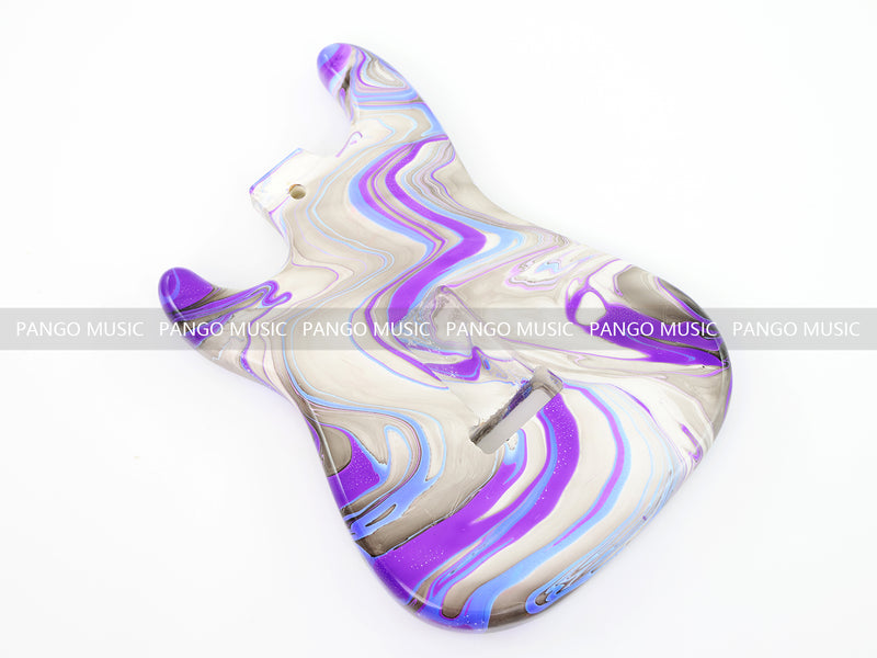 One-of-a-Kind Hand-Swirled ST Style Electric Guitar Body (HST-003)