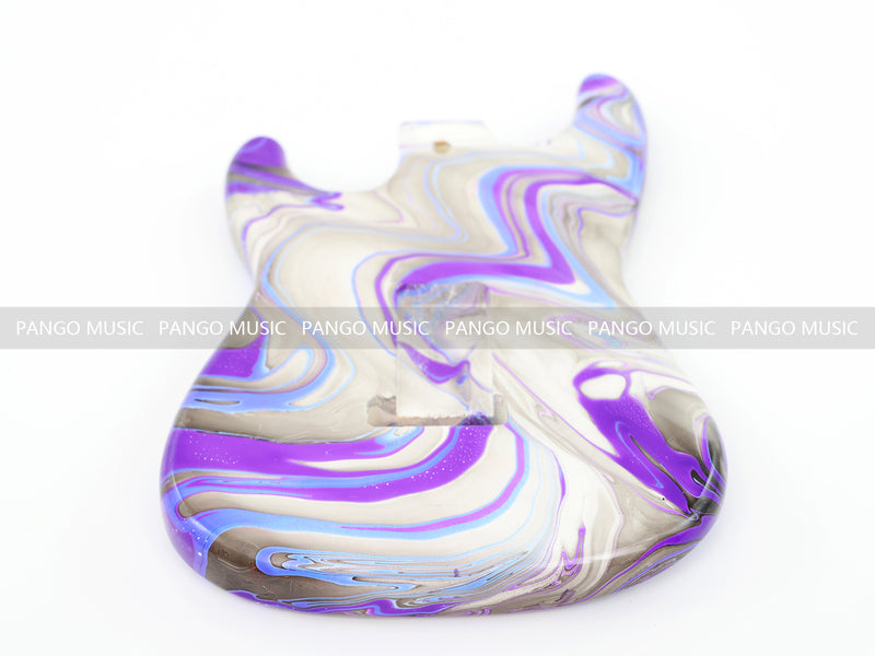 One-of-a-Kind Hand-Swirled ST Style Electric Guitar Body (HST-003)