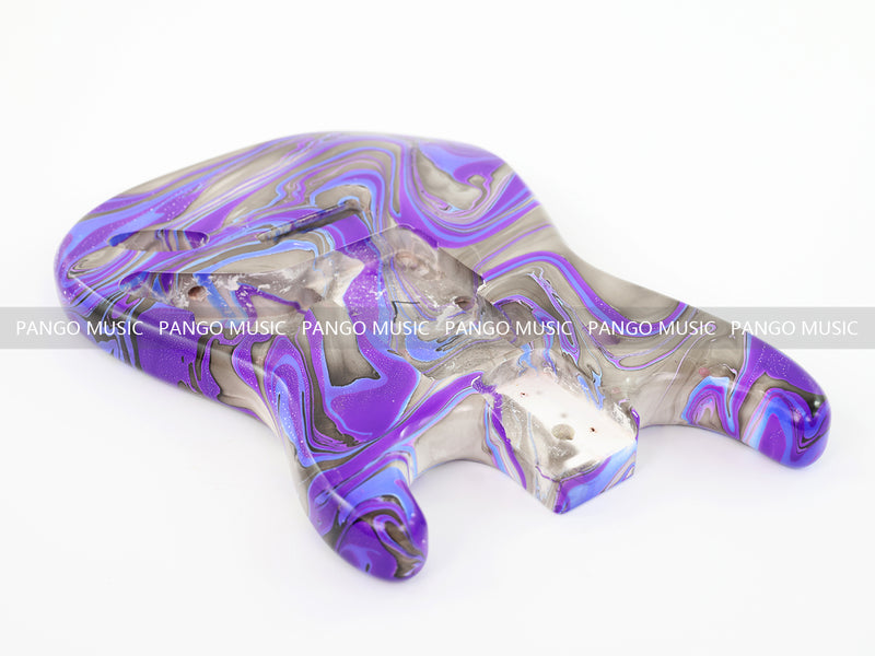 One-of-a-Kind Hand-Swirled ST Style Electric Guitar Body (HST-003)