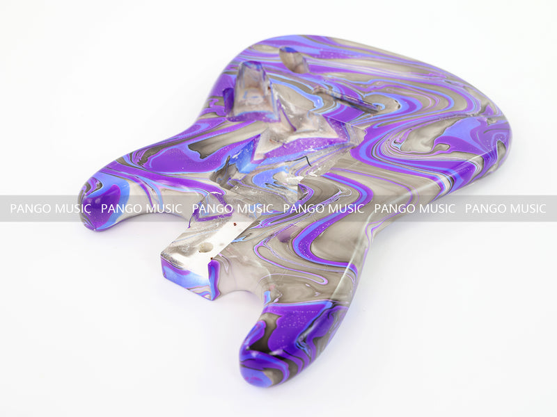 One-of-a-Kind Hand-Swirled ST Style Electric Guitar Body (HST-003)