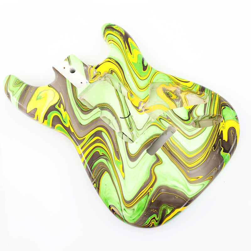 One-of-a-Kind Hand-Swirled ST Style Electric Guitar Body (HST-004)