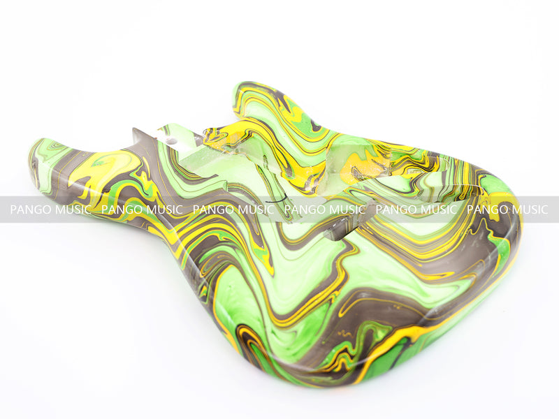 One-of-a-Kind Hand-Swirled ST Style Electric Guitar Body (HST-004)