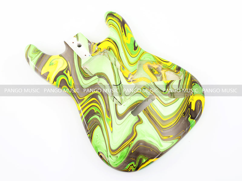 One-of-a-Kind Hand-Swirled ST Style Electric Guitar Body (HST-004)
