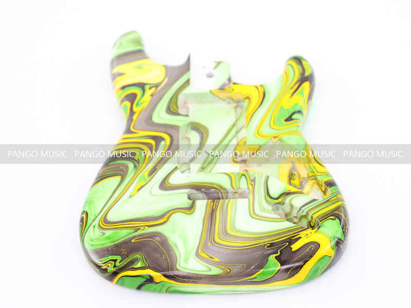 One-of-a-Kind Hand-Swirled ST Style Electric Guitar Body (HST-004)