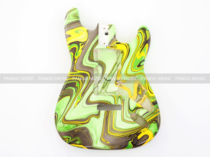 One-of-a-Kind Hand-Swirled ST Style Electric Guitar Body (HST-004)