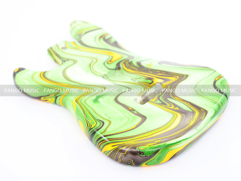 One-of-a-Kind Hand-Swirled ST Style Electric Guitar Body (HST-004)