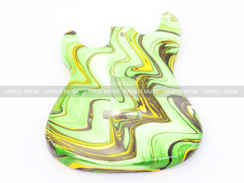 One-of-a-Kind Hand-Swirled ST Style Electric Guitar Body (HST-004)