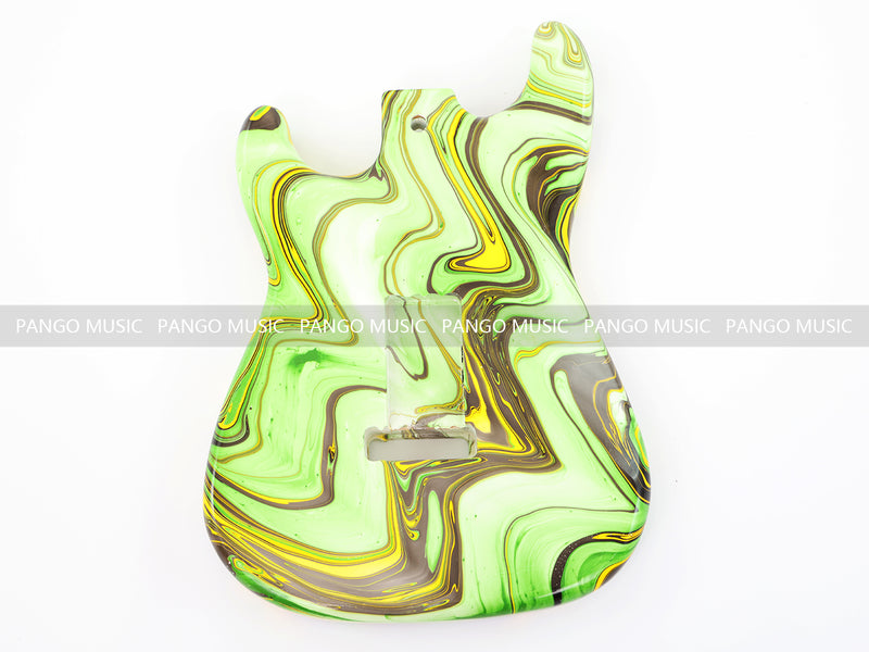 One-of-a-Kind Hand-Swirled ST Style Electric Guitar Body (HST-004)