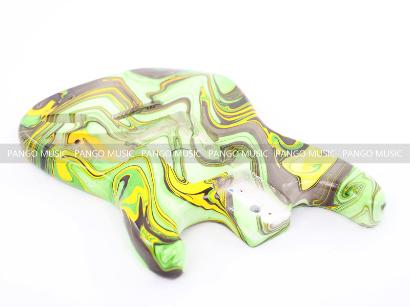 One-of-a-Kind Hand-Swirled ST Style Electric Guitar Body (HST-004)
