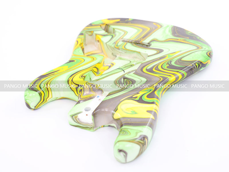 One-of-a-Kind Hand-Swirled ST Style Electric Guitar Body (HST-004)