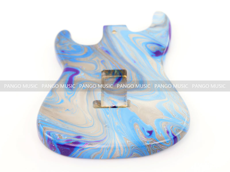 One-of-a-Kind Hand-Swirled ST Style Electric Guitar Body (HST-005)