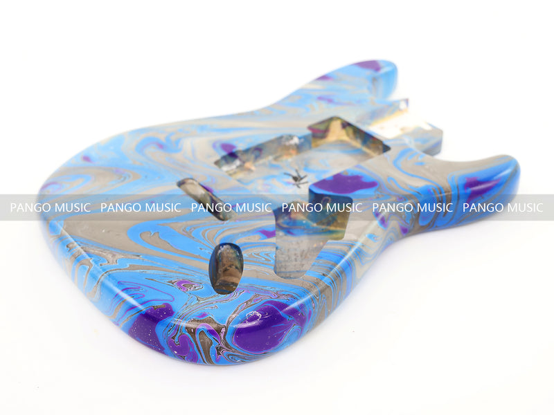 One-of-a-Kind Hand-Swirled ST Style Electric Guitar Body (HST-005)
