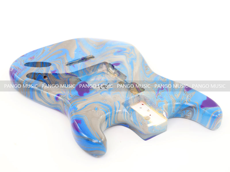 One-of-a-Kind Hand-Swirled ST Style Electric Guitar Body (HST-005)