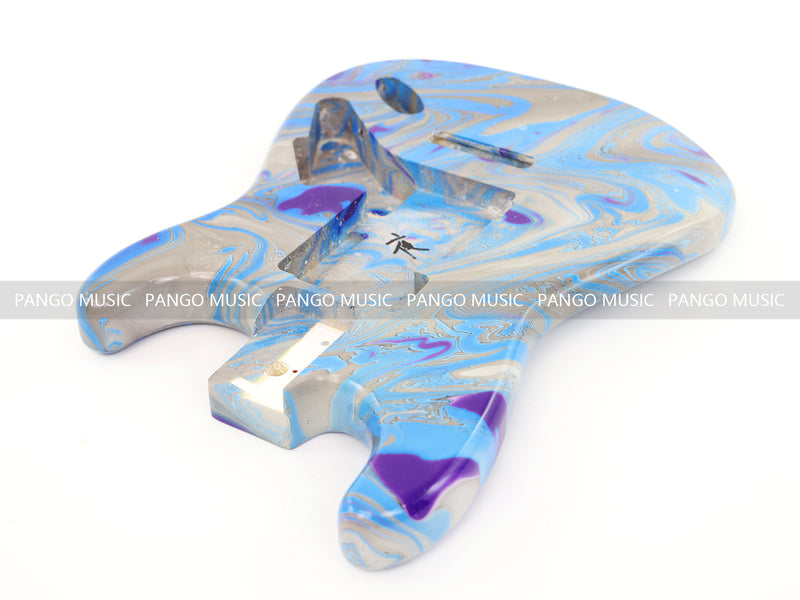 One-of-a-Kind Hand-Swirled ST Style Electric Guitar Body (HST-005)