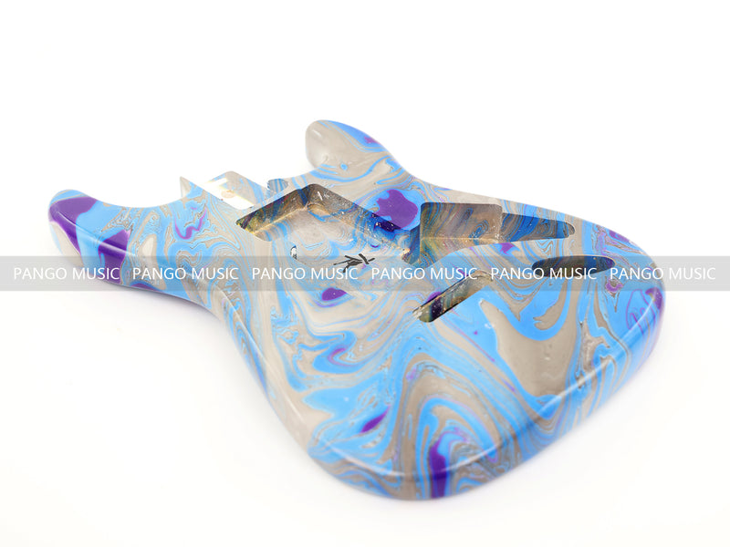 One-of-a-Kind Hand-Swirled ST Style Electric Guitar Body (HST-005)