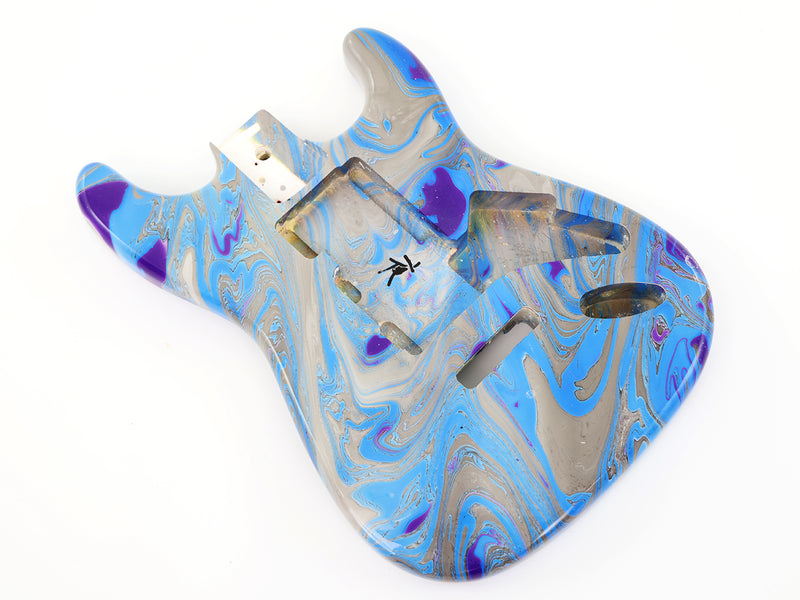 One-of-a-Kind Hand-Swirled ST Style Electric Guitar Body (HST-005)