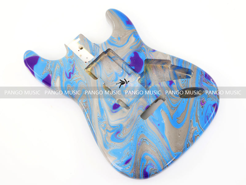 One-of-a-Kind Hand-Swirled ST Style Electric Guitar Body (HST-005)