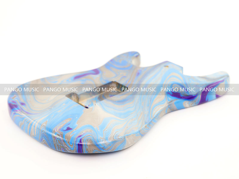 One-of-a-Kind Hand-Swirled ST Style Electric Guitar Body (HST-005)