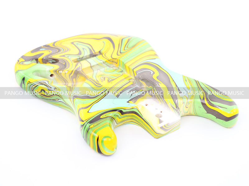 One-of-a-Kind Hand-Swirled ST Style Electric Guitar Body (HST-006)