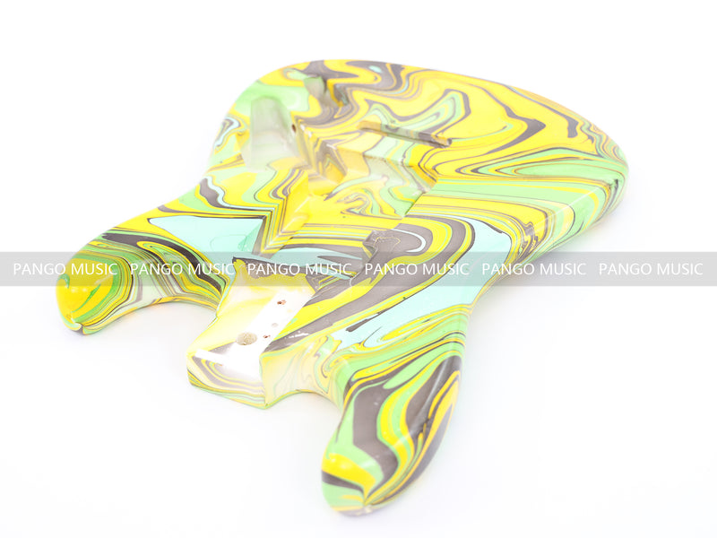 One-of-a-Kind Hand-Swirled ST Style Electric Guitar Body (HST-006)