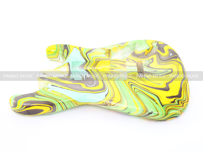 One-of-a-Kind Hand-Swirled ST Style Electric Guitar Body (HST-006)