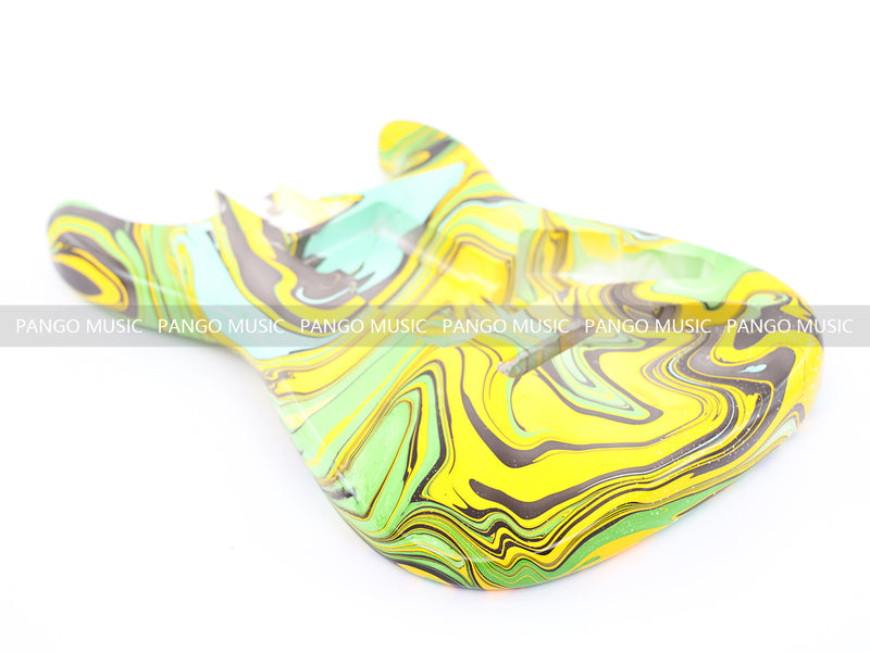 One-of-a-Kind Hand-Swirled ST Style Electric Guitar Body (HST-006)