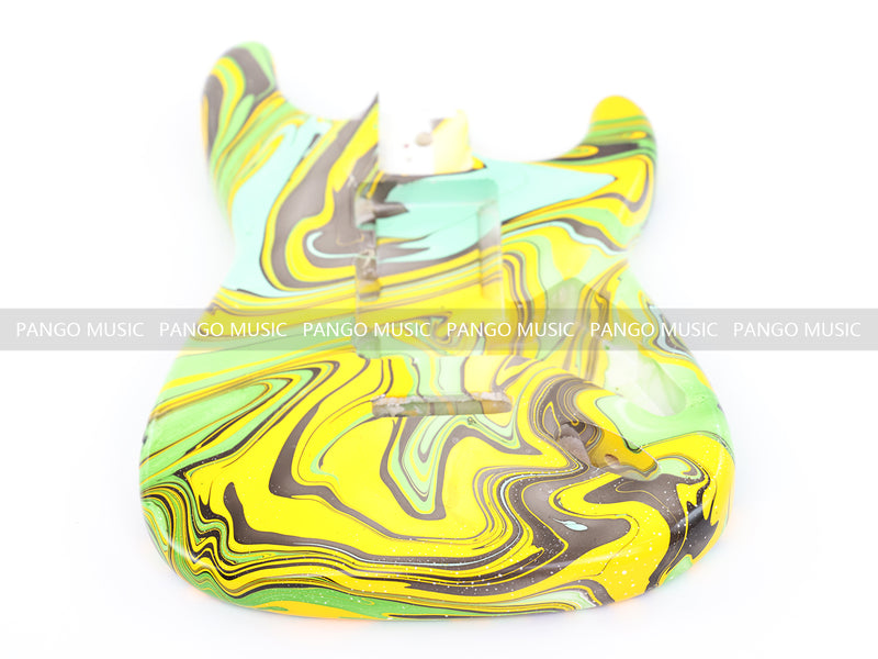 One-of-a-Kind Hand-Swirled ST Style Electric Guitar Body (HST-006)