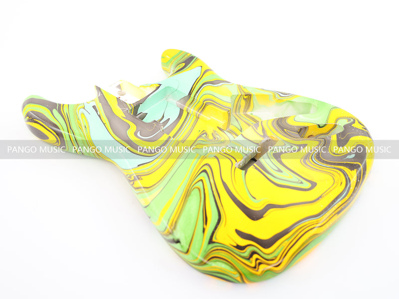 One-of-a-Kind Hand-Swirled ST Style Electric Guitar Body (HST-006)