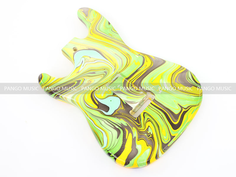 One-of-a-Kind Hand-Swirled ST Style Electric Guitar Body (HST-006)