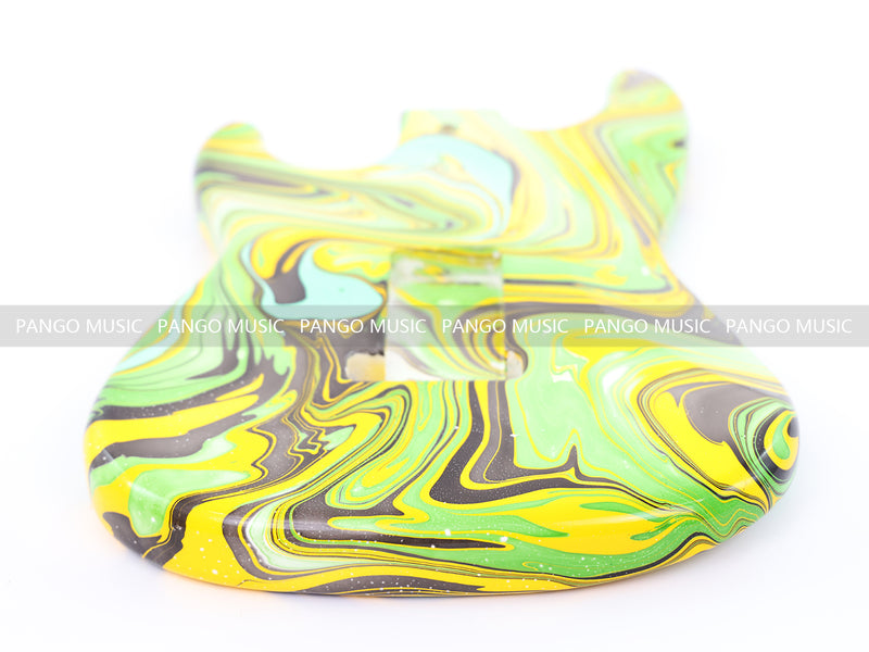 One-of-a-Kind Hand-Swirled ST Style Electric Guitar Body (HST-006)